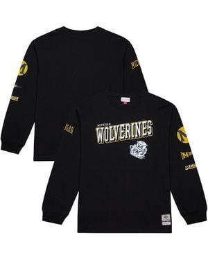 Mitchell & Ness Michigan Wolverines Training Camp Long Sleeve T-shirt - Black