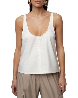 JLUXLABEL Active Scoop Neck Top - White