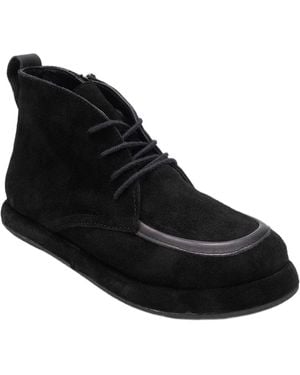 Forever & Always Shoes Martas Leather Zip Boot - Black