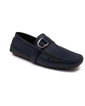 Aston Marc Charter Side Buckle Loafers - Blue
