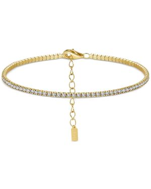BEN ONI Cubic Zirconia Ankle Bracelet - Metallic
