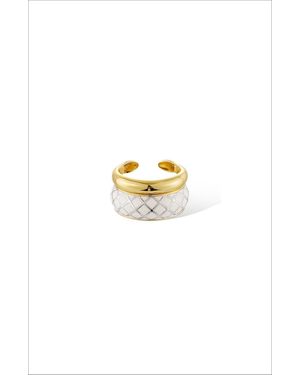 Retro Chic Rc Uraeus Ring - Metallic