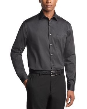 Van Heusen Regular Fit Everyday Defense Dress Shirt - Gray