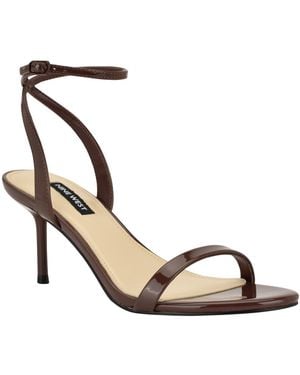 Nine West Waltz Strappy Stiletto Dress Sandals - Metallic