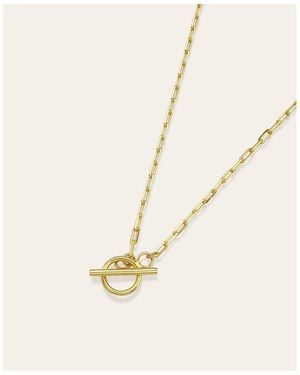 Zoe Lev Open Link toggle Necklace - Natural