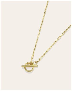 Zoe Lev Open Link toggle Necklace - Natural