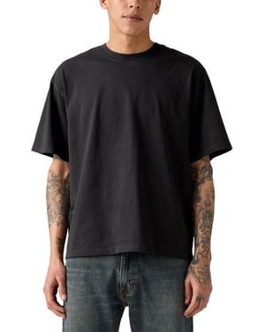 Levi's Relaxed Fit Cropped Boxy Short Sleeve Crewneck T-shirt - Black