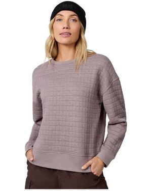 Free Country Ultrafill Fleece Crew Neck Pullover Top - Purple