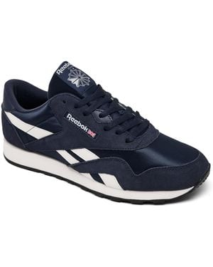 Reebok Classic Nylon Casual Sneakers From Finish Line - Blue