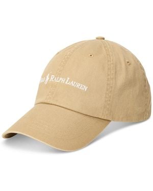 Polo Ralph Lauren Cotton Twill Ball Cap - Natural