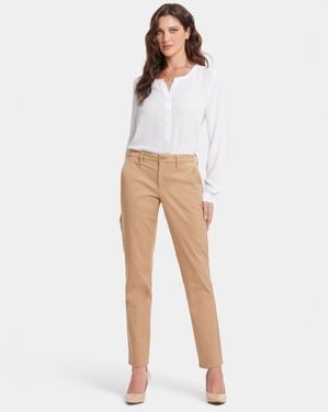 NYDJ Sheri Slim Trouser Pants - White