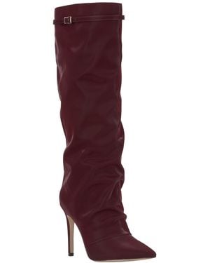 Jessica Simpson Paeril Buckle Slouch Stiletto Boots Regular Wide Calf - Red