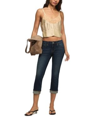 Lucky Brand Mid Rise Sweet Crop Jeans - Blue