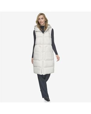 Andrew Marc Kerr Horizontal Rail Quilted Matte Shell Puffer Vest - Black