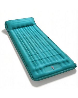 Gnuadz Camping Sleeping Pad Inflatable Mat Built-in Foot Pump Camping Outdoor Recreation Gear - Blue
