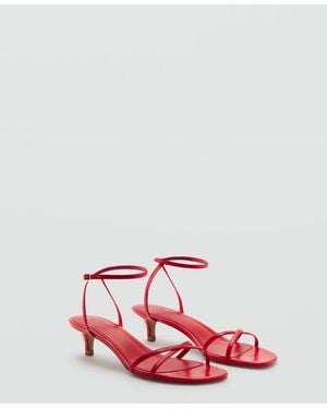 Mango Criss-cross Straps Sandals - Pink
