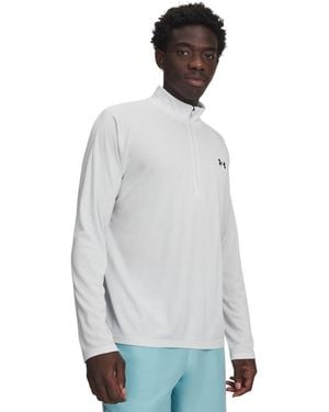 Under Armour Ua Tech Space-dyed 1/2-zip Performance Sweatshirt - White