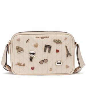 Karl Lagerfeld Maybelle Small Crossbody Bag - Natural