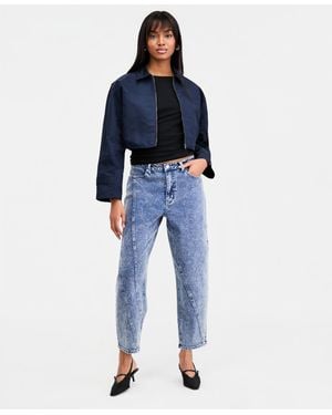 BarIII Twisted-seam Acid-wash Jeans - Blue