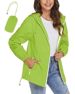Piscifun Waterproof Lightweight Packable Windbreaker - Green