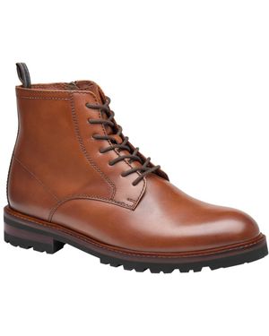 Johnston & Murphy Britton Plain-toe Boots - Brown