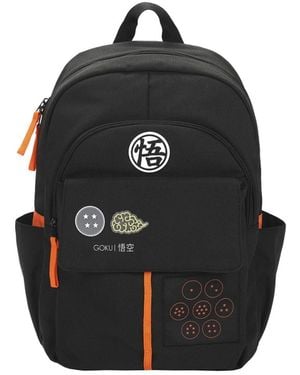 Dragon Ball Z Goku Symbols Black 17.5" Commuter Backpack