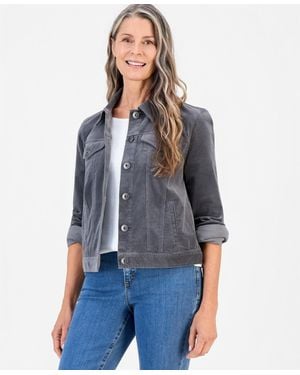 Style & Co. Corduroy Jacket - Blue