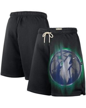 Nike Black/ White Minnesota Timberwolves Icon Practice Fleece Shorts
