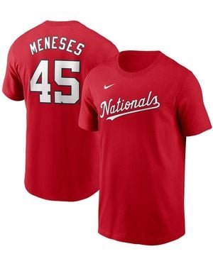 Nike Joey Meneses Washington Nationals Fuse Name Number T-shirt - Red