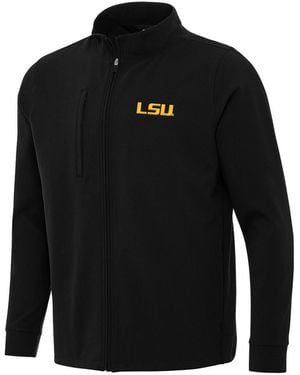 Antigua Lsu Tigers Regard Full-zip Jacket - Black