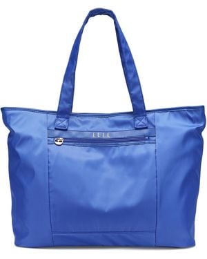 Elle Rendezvous 15" Twill Weekender Tote Bag - Blue