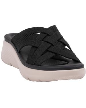 Gc Shoes Slip-on Wedge Sandals - Black