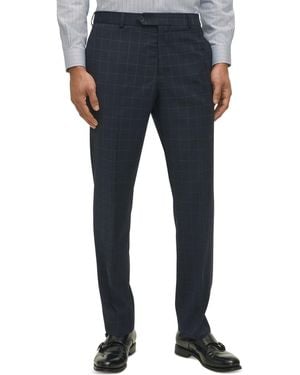 Brooks Brothers Classic-fit Windowpane Suit Pants - Blue