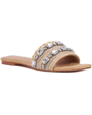 TORGEIS Miya Slide Sandals - Natural