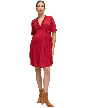 Ingrid & Isabel Ingrid + Isabel Maternity Deep V Short Dress - Red