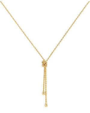 Macy's Rope Knot Pendant Necklace - Metallic