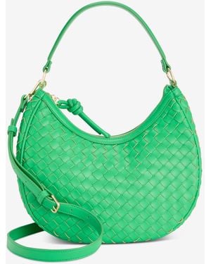 On 34th Woven Crossbody Hobo - Green