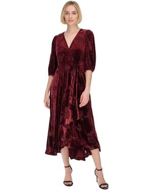 Calvin Klein Women's Sparkle Velvet Blouson Gown Black Size 16