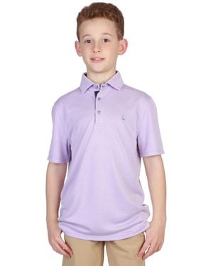Tailorbyrd Boys Solid Modal Polo - Purple