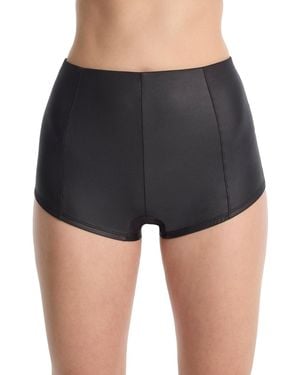 Skarlett Blue Late Night Faux Leather Hot Pants - Black