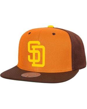 Mitchell & Ness Orange/brown San Diego Padres Cooperstown Collection Basic Flip Snapback Hat