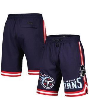 Pro Standard Tennessee Titans Classic Chenille Shorts - Blue