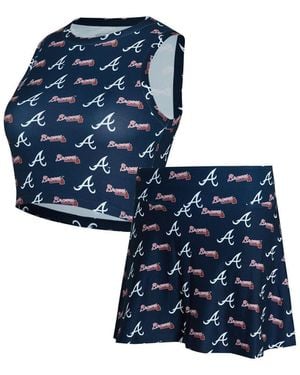 Concepts Sport Â 2-piece Atlanta Braves Knit Tank Top And Skort Set - Blue