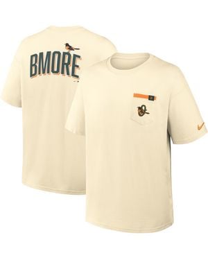 Nike Baltimore Orioles City Connect Max90 Pocket T-shirt - Natural
