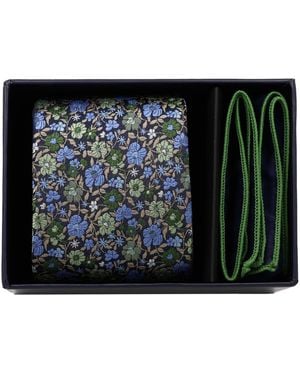 Ben Sherman Tie And Pocket Square - Black