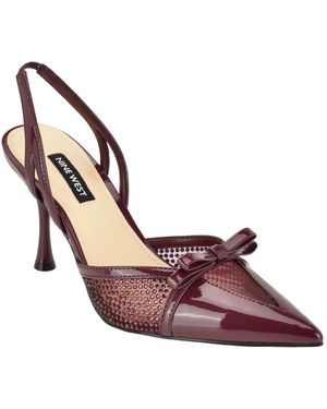 Nine West Padell Embellished Slingback Stiletto Pumps - Pink