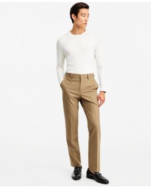 BOSS Hugo By Modern-fit Solid Suit Pants - White