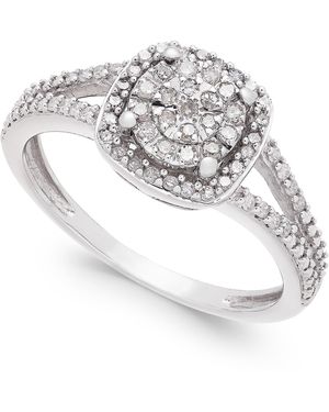 Promised Love Cushion-cut Diamond Promise Ring (1/4 Ct. T.w. - White