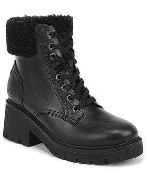 Naturalizer Jovani-cozy Round-toe Block-heel Boots - Black
