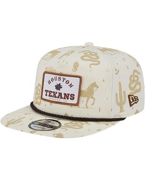 KTZ Houston Texans Desert Rose 19twenty Adjustable Hat - Metallic